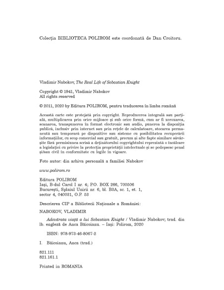 Adevărata viaţă a lui Sebastian Knight