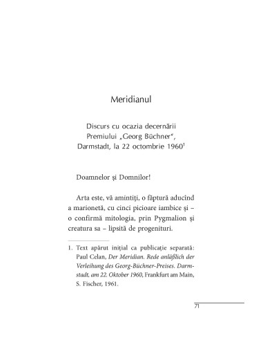 Meridianul şi alte proze