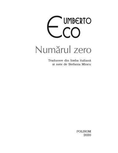Numărul zero Numărul zero