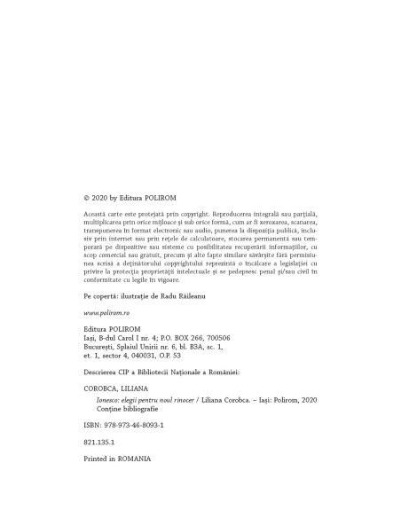 Ionesco. Elegii pentru noul rinocer