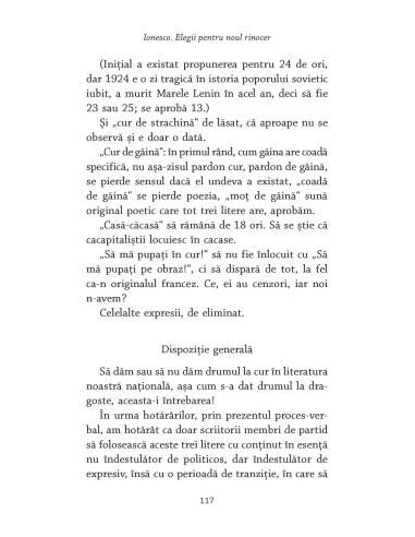 Ionesco. Elegii pentru noul rinocer