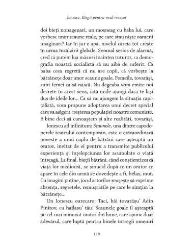 Ionesco. Elegii pentru noul rinocer