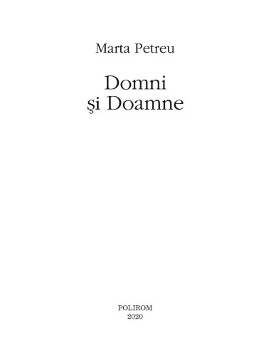Domni și Doamne