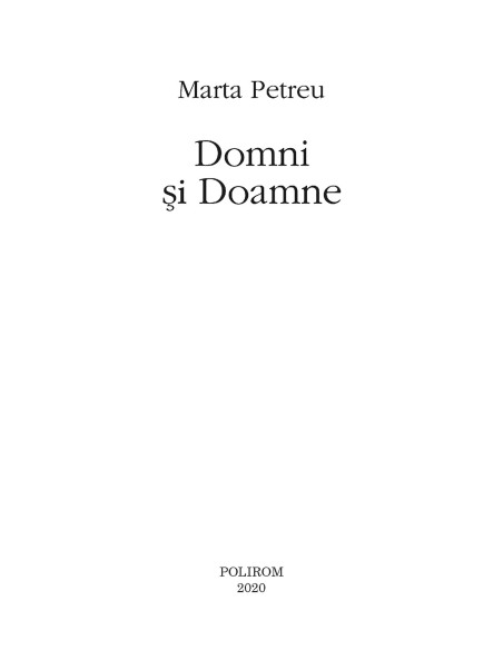 Domni și Doamne