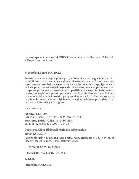 Reportajele mele. 1927-1938