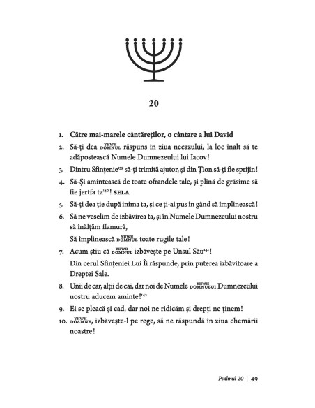 Cartea Psalmilor. Psalmii 1-50 (ediţie bilingvă)