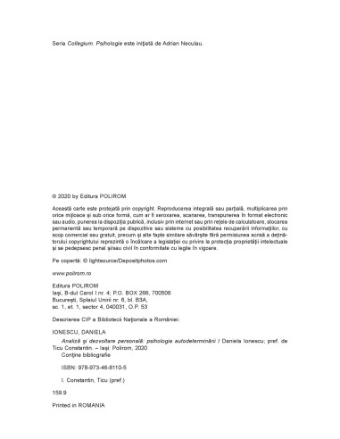 Analiză și dezvoltare personală....