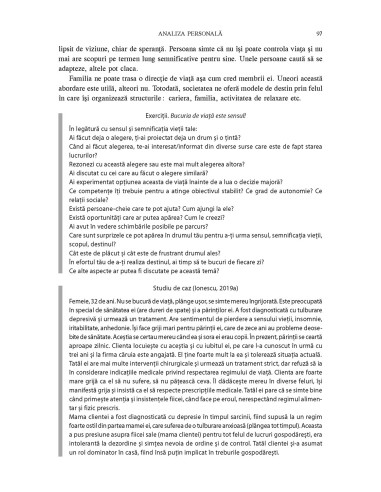 Analiză și dezvoltare personală....