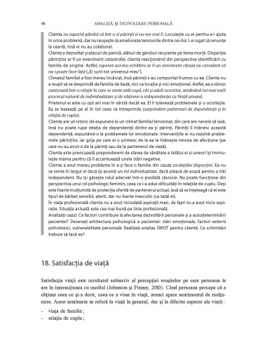 Analiză și dezvoltare personală....