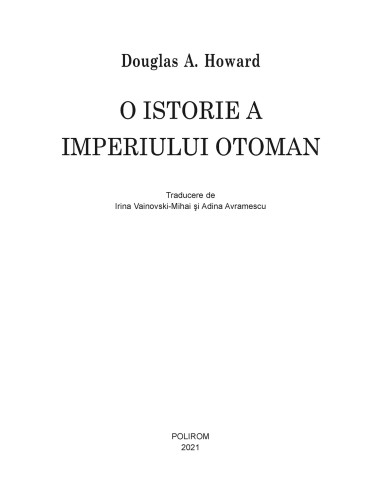 O istorie a Imperiului Otoman O istorie a Imperiului Otoman