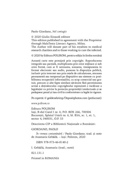 În vremea contaminării