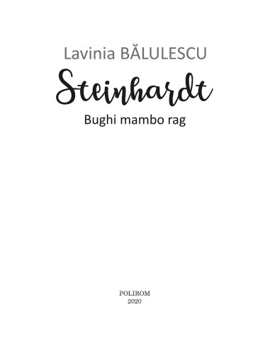 Steinhardt. Bughi mambo rag Steinhardt. Bughi mambo rag