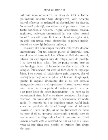 Mitul lui Sisif Mitul lui Sisif