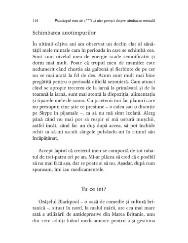 Psihologul meu de c***t și alte...