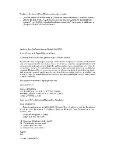 Despre televiziune Despre televiziune