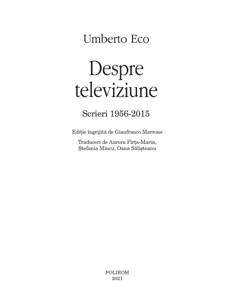 Despre televiziune