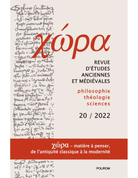 Chôra. Revistă de studii antice şi medievale. Nr. 20/2022