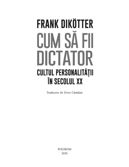 Cum să fii dictator