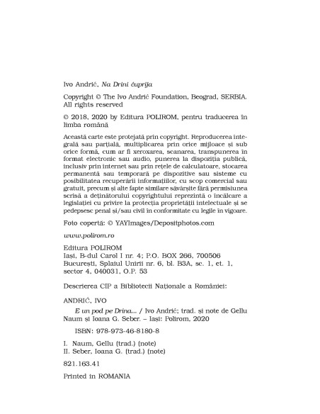 E un pod pe Drina...