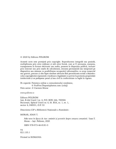 Fake news în Epoca de Aur