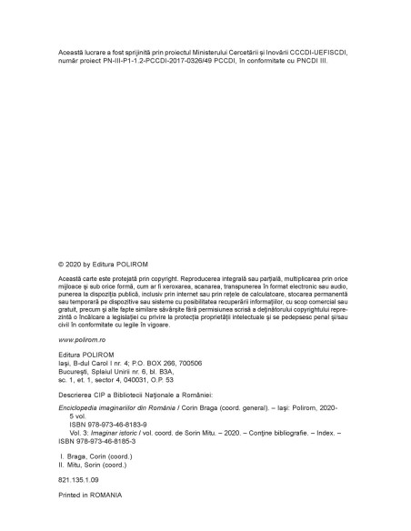 Enciclopedia imaginariilor din România. Vol. III: Imaginar istoric