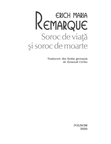 Soroc de viaţă şi soroc de moarte