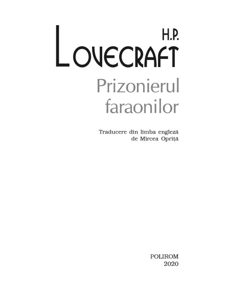 Prizonierul faraonilor
