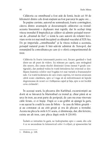 Călători români privind pe fereastra...