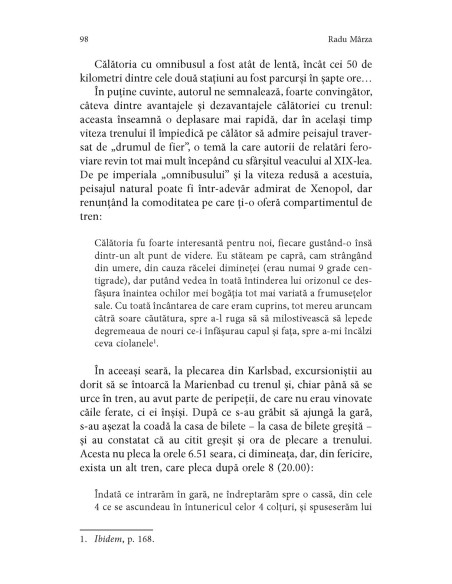 Călători români privind pe fereastra trenului