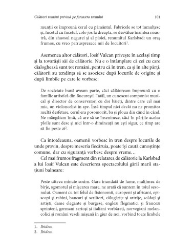 Călători români privind pe fereastra...