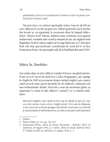 Călători români privind pe fereastra...