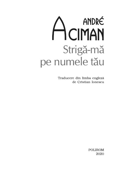 Strigă-mă pe numele tău