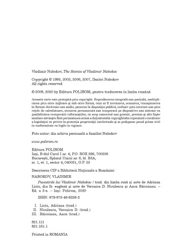 Povestirile lui Vladimir Nabokov Povestirile lui Vladimir Nabokov