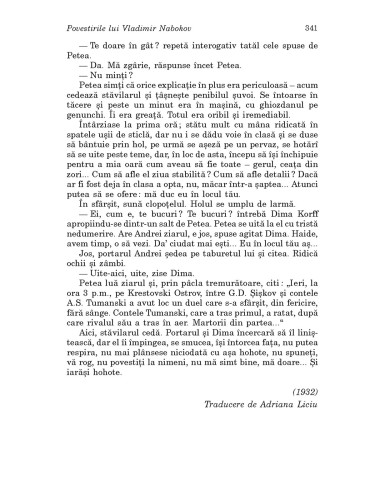 Povestirile lui Vladimir Nabokov Povestirile lui Vladimir Nabokov