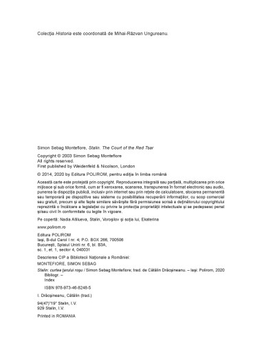 Stalin. Curtea ţarului roşu