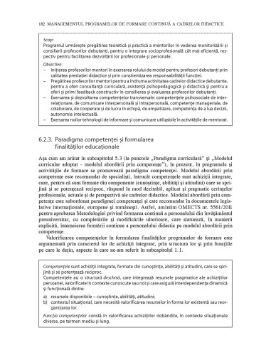 Managementul programelor de formare... Managementul programelor de formare...