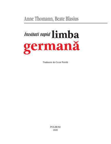 Învăţaţi rapid limba germană Învăţaţi rapid limba germană