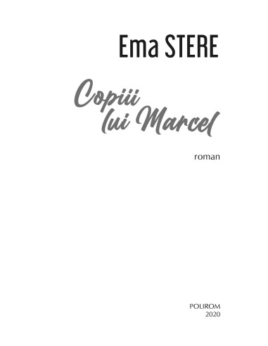 Copiii lui Marcel Copiii lui Marcel