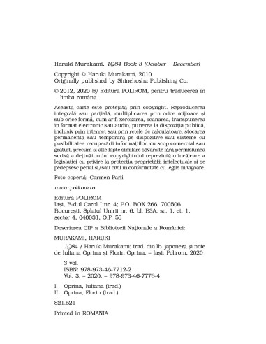 1Q84. Vol. III