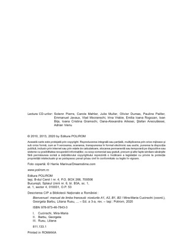 Bienvenue! Manual de limba franceză