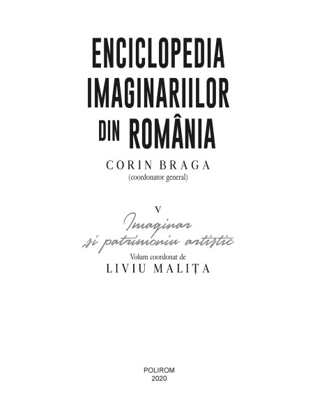 Enciclopedia imaginariilor din România. Vol. V: Imaginar și patrimoniu artistic