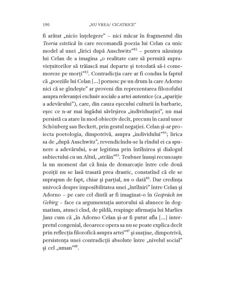 „nu vrea/cicatrice”. Studii despre Paul Celan la împlinirea a 100 de ani de la naşterea poetului