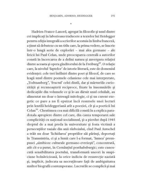 „nu vrea/cicatrice”. Studii despre Paul Celan la împlinirea a 100 de ani de la naşterea poetului