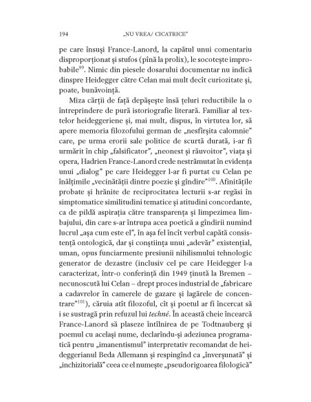 „nu vrea/cicatrice”. Studii despre Paul Celan la împlinirea a 100 de ani de la naşterea poetului