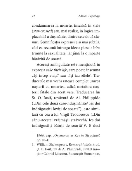 Shakespeare interpretat de Adrian Papahagi. Sonete * Romeo şi Julieta