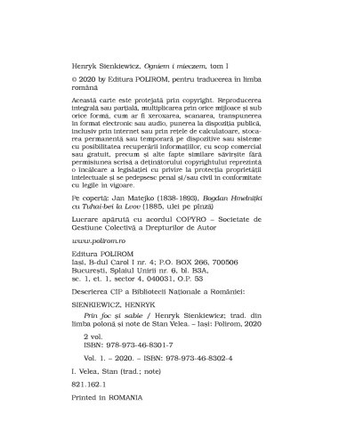 Prin foc și sabie. Vol. I+II 