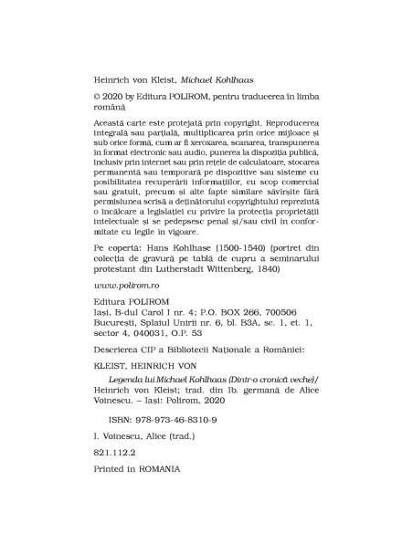 Legenda lui Michael Kohlhaas