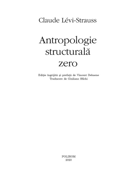 Antropologie structurală zero
