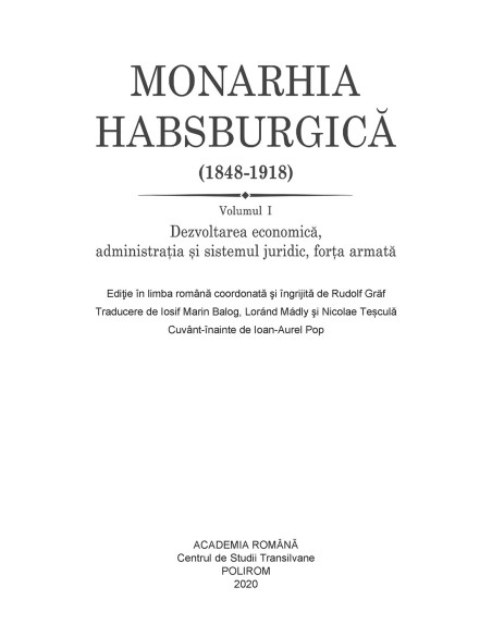 Monarhia Habsburgică (1848-1918) (I)