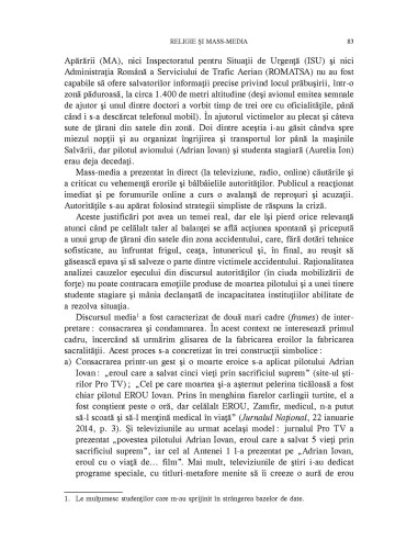 Mass-media, religie, spaţiu public Mass-media, religie, spaţiu public